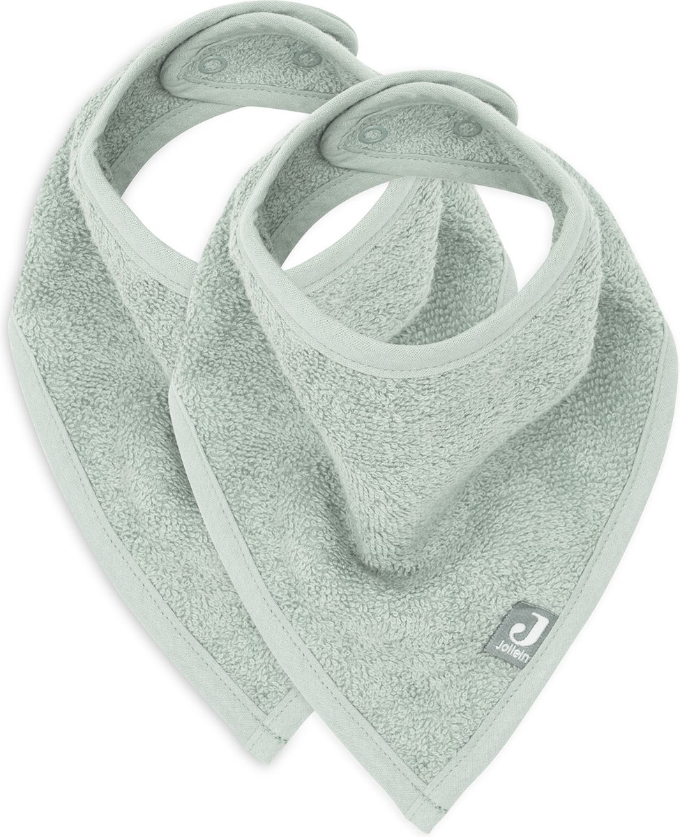 Goedkoopste Jollein Slab Bandana Ash Green (2pack