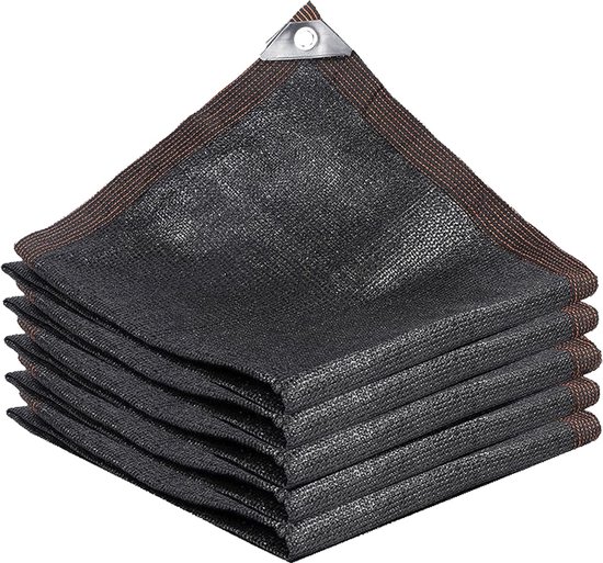3x4m,4x5m,4x6m,5x6m Schaduwnet,Zwart Zonnebeschermingsnet Met Oogjes,Schaduwnetten Broeikassen,Sunblock Schaduwdoek Buiten,70% Uv-Bestendig,Waterdoorlatend Schaduwdoek.,5x7m(16.4 * 23ft