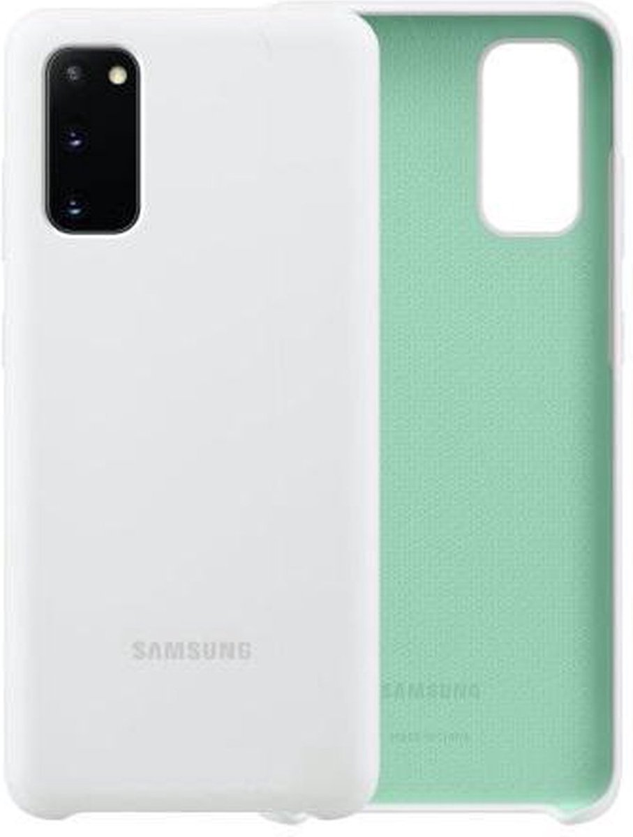 Samsung Silicone Hoesje - Samsung Galaxy S20 - Wit