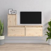 vidaXL - Tv-meubelen - 3 - st - massief - grenenhout