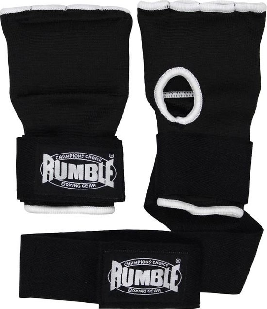 Rumble - Binnenhandschoenen Boksen - Bandage Boksen - Zwart-Wit met ...