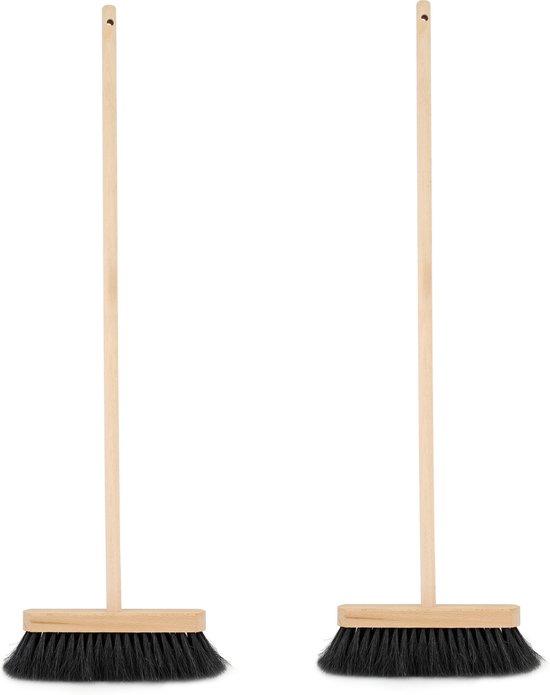 Sorex Kinderbezem - zacht - 65 cm - compacte bezem - zwarte haren van Sorex — afbeelding 2