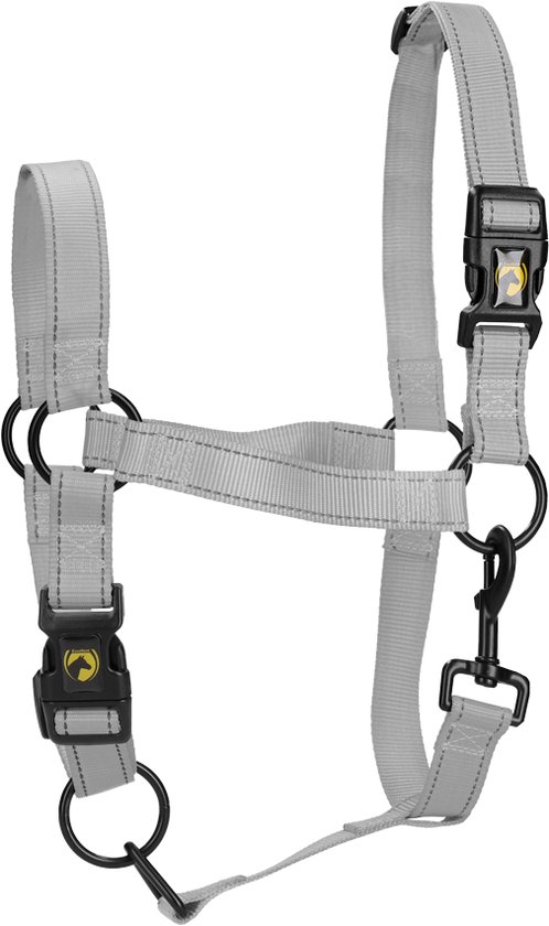 Excellent Horse - XL (Full) - Premium Essential Halster - Reflecterend halster voor paard - Geschikt voor paarden - Grijs Excellent Horse - XL (Full) - Premium Essential Halster - Reflecterend halster voor paard - Geschikt voor paarden - Grijs