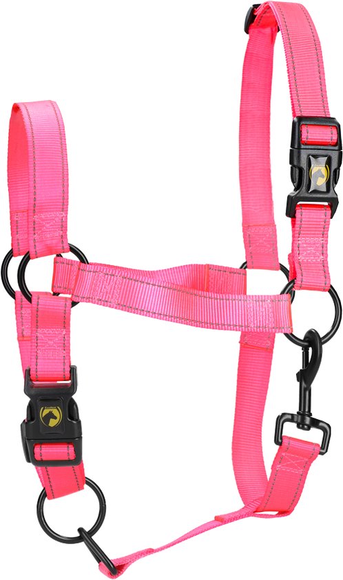 Excellent Horse - XS (Veulen) - Premium Essential Halster - Reflecterend halster voor paard - Geschikt voor paarden - Roze Excellent Horse - XS (Veulen) - Premium Essential Halster - Reflecterend halster voor paard - Geschikt voor paarden - Roze