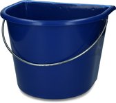 Vplast Emmer met vlakke kant 15 liter Blauw