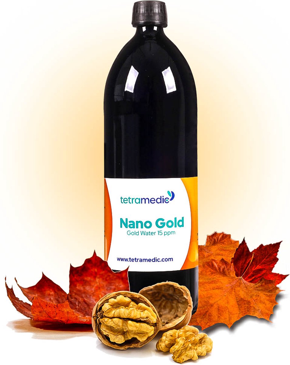 Goedkoopste Colloïdaal Goudwater / Nano Goud - Tetra Gold- 1000ml - 15ppm