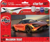 1:43 Airfix 55006 Mc Laren 765LT SportAuto - Starter Set Plastic Modelbouwpakket