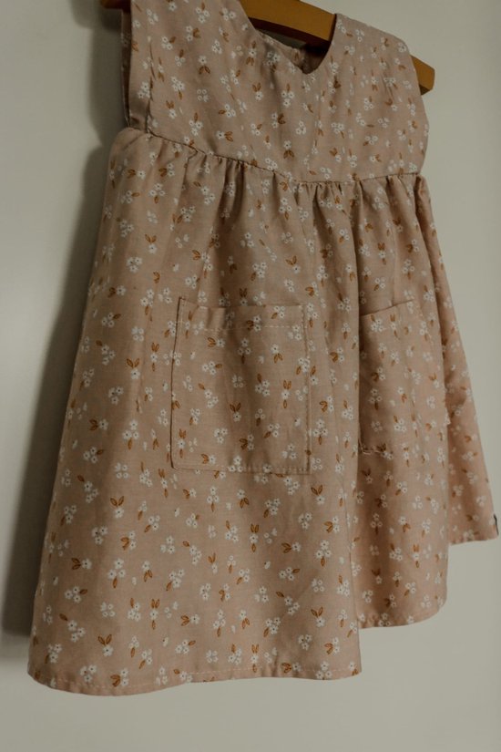 Robe Filles - robe bébé - Rose - taille 68 - ( Handgemaakt Sweet Bébé Bedstraw )