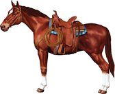 Decoratie paard 2 stuks - Wild West decoraties - Country en Western decoraties - Themafeestversiering