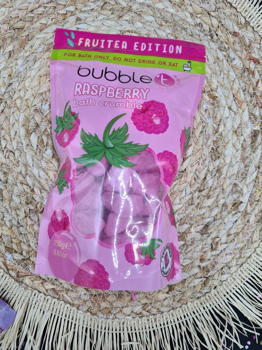 Goedkoopste Raspberry Bath Crumble - bubble't cosmetics 250.0g