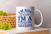 Mok I'm not Retired I'm A Professional Grandpa - GrandparentsLove - Gift - Cadeau - ProudGrandparents - GrandparentLife - BlessedGrandparents - Grootoudersliefde - TrotseGrootouders - GrootouderLeven - GrootouderMomenten