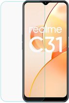 Beschermlaagje - Realme C31 - Gehard glas - 9H - Screenprotector