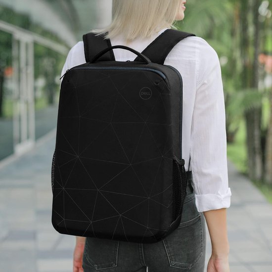 ES1520P Essential Pro Slim 15, jusqu'à 15,6 pouces, résistant à l'eau, poignées et manches rembourrées, bretelles rembourrées en maille aérée, noir