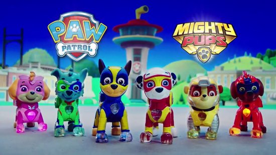 Pat patrouille Mighty Pups Super Paws Chase voiture de police transformable