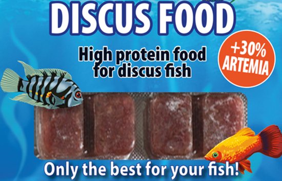 Ruto Discusfood 30% artemia blister 100 gram Diepvries