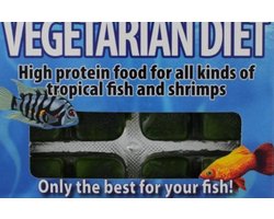 Ruto Vegetarian Diet diepvriesvoer | vegetarisch voer met spinazie en spirulina | 100 gram blister Diepvries