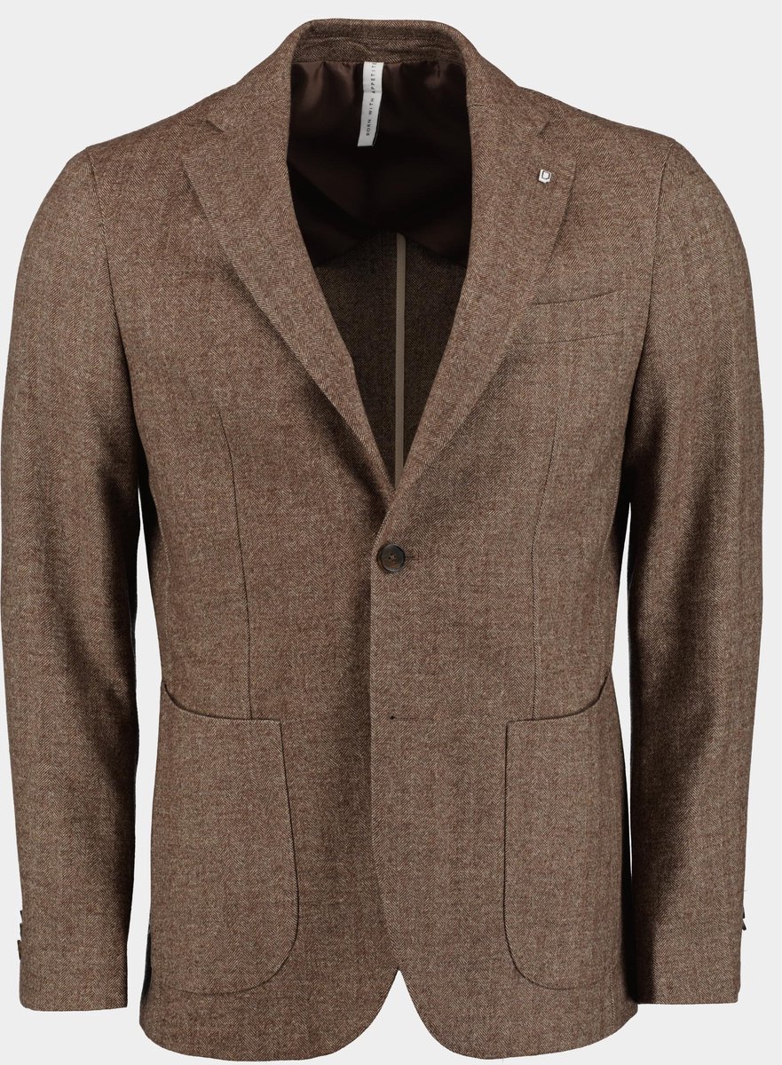 Born With Appetite Colbert Bruin Lugano Jacket Wool Herringbon ...