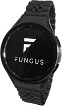 Fungus - Smartwatch bandje - Geschikt voor Samsung Galaxy Watch 6, Watch 5 (Pro), Watch 4 - Metaal - Zwart