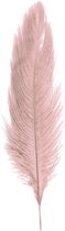 Chaks Struisvogelveer/sierveer - oud roze - 55-60 cm - decoratie/hobbymateriaal