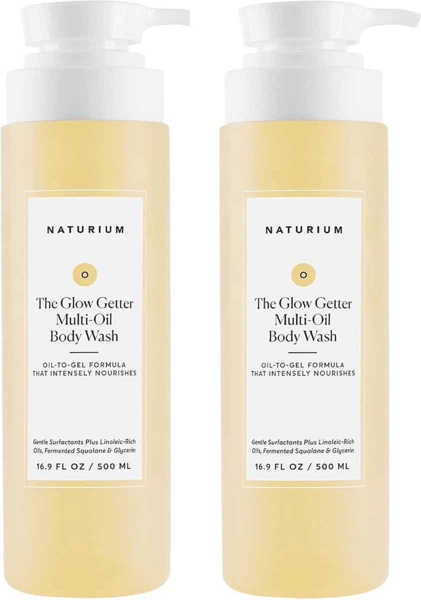 Naturium The Glow Getter Multi-Oil Hydrating Body Wash - Gentle Cleanser Douchegel - Huidverzorging - 2x500ml