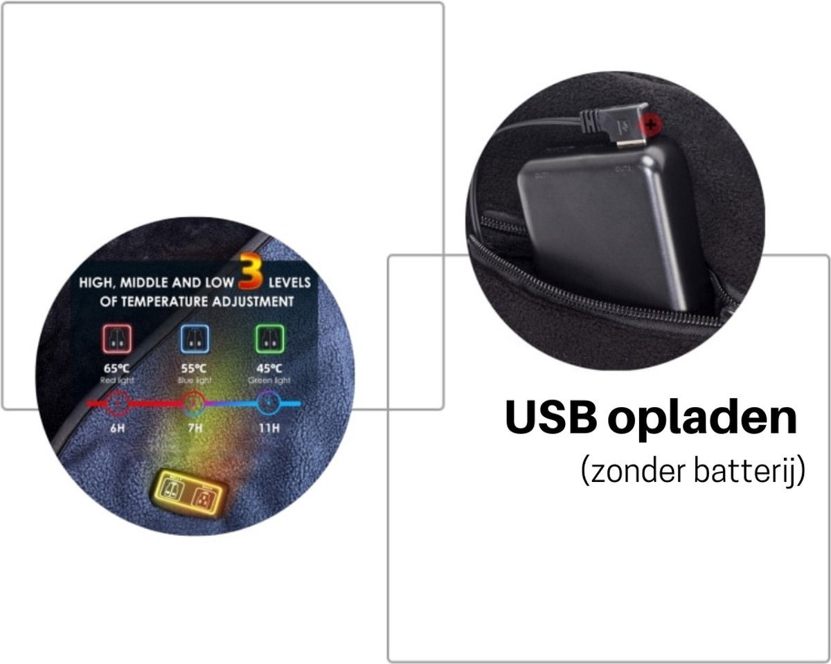 Bolture Verwarmde Bodywarmer - Elektrische Jas met Verwarming