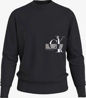 Calvin Klein - Glitched CK Logo Crew - Black