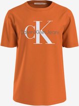 Calvin Klein - Seasonal Monologo Tee - Burnt Clay/Bright White