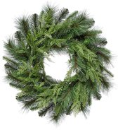 Viv! Christmas Kunst Kerstkrans - Natural Touch Dennentakken - groen - Ø60cm
