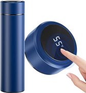 Smart Thermos avec température LCD Display - Curver Bouteille Isolation 0, 5 litres - Double Thermos - Thermo Cup - Bouteille à vide - Thermos - Tasse Voyage - bouteille d'eau bouteille - café - Gourdes - Acier inoxydable - Smart Thermos - Métal