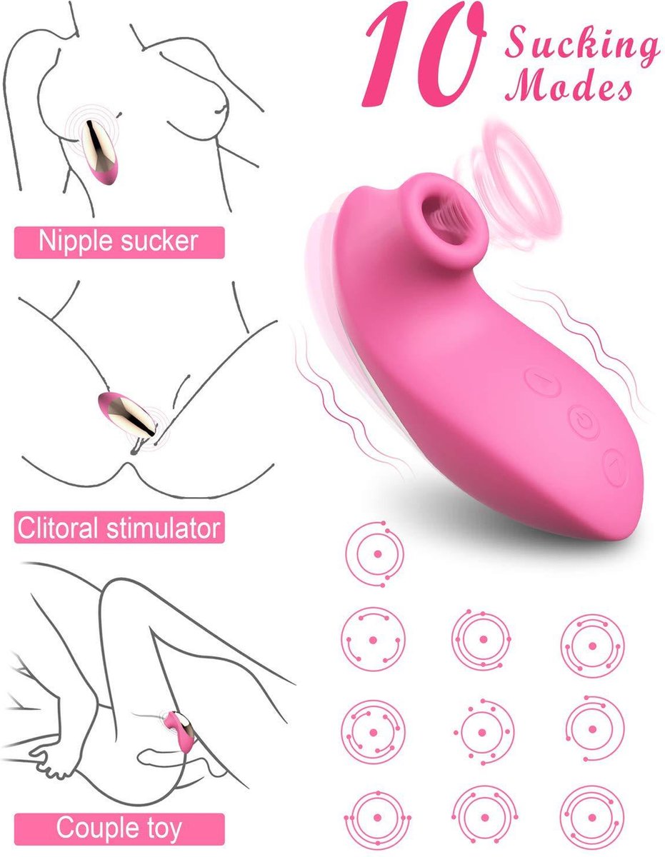 Goedkoopste Gina - Clitoris stimulator - Zuig vibrator - Clitoris - Vibrator - Dildo