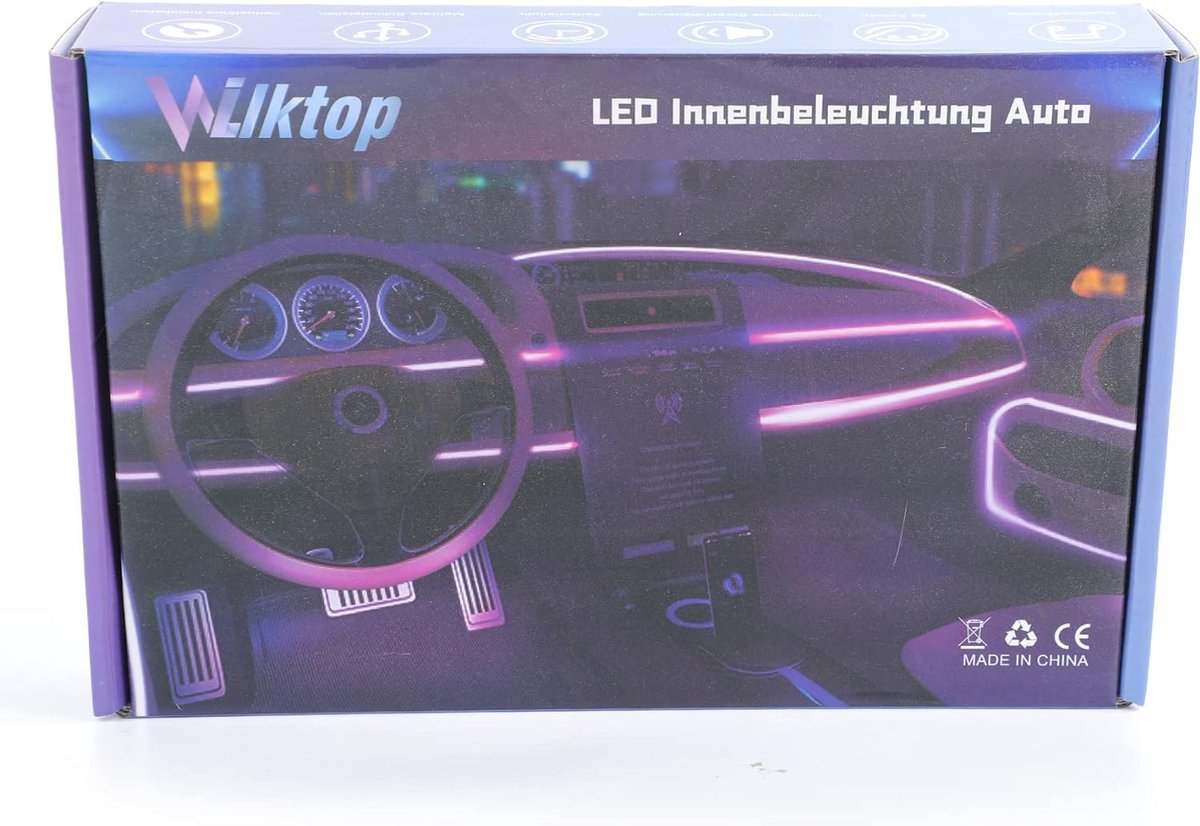 Be Happy shop - Idefair Bande LED pour intérieur de voiture