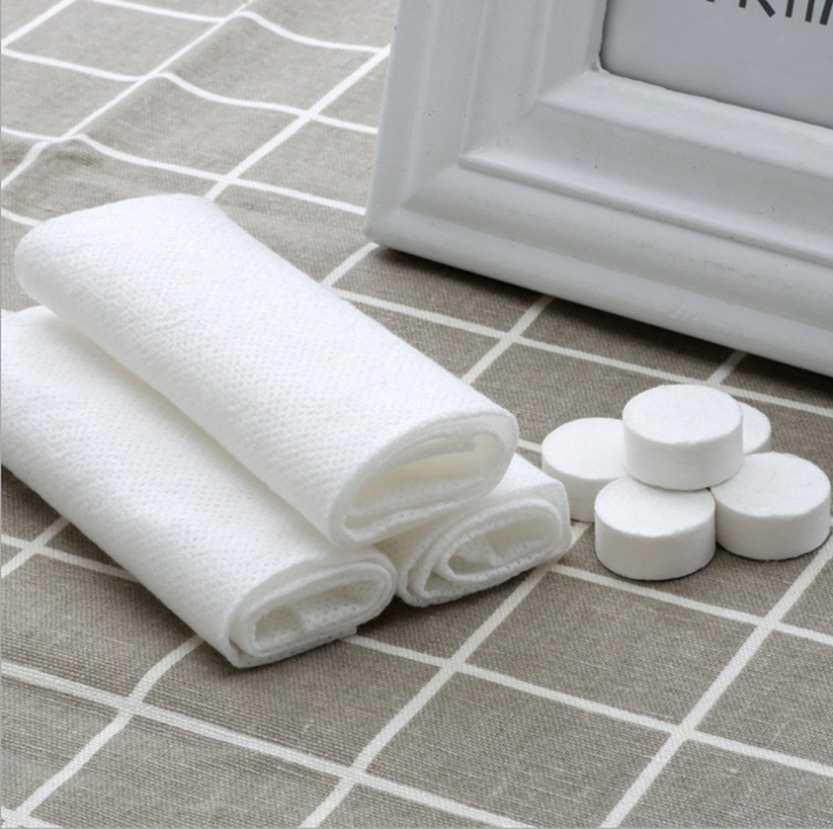 IBBO Shop - 200x Magic Towels - Per stuk verpakt in 1 zakje - 100% Biologisch afbreekbaar - Zonder parfum - 22 x 24 cm - Doekje - Handdoekje