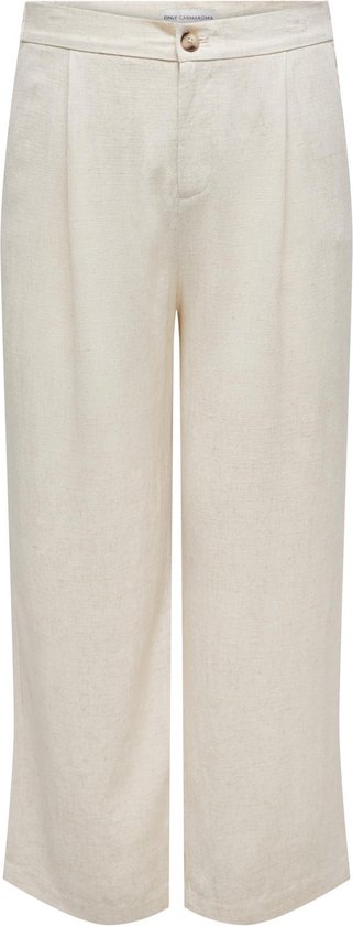ONLY CARMAKOMA CARAGNES MW LINEN BL MEL PANT TLR Dames Broeken - Maat 48