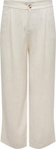 Pantalons femme ONLY CARMAKOMA CARAGNES MW LINEN BL MEL PANT TLR - Taille 48