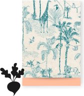 House of Products Sacs Cadeaux - Emballage Cadeau - Blue Jade Vintage / Peach - 17x25 cm - 200 Pièces