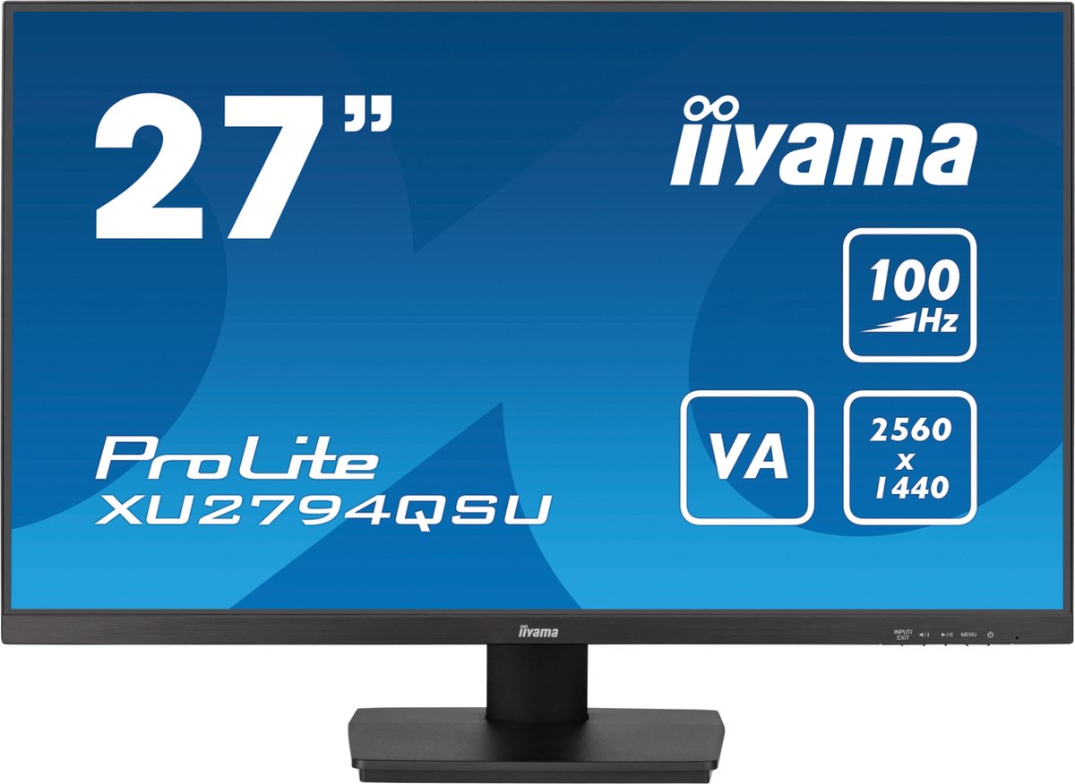 Iiyama XU2794QSU-B6 - 27 Inch - WQHD Monitor - Iiyama