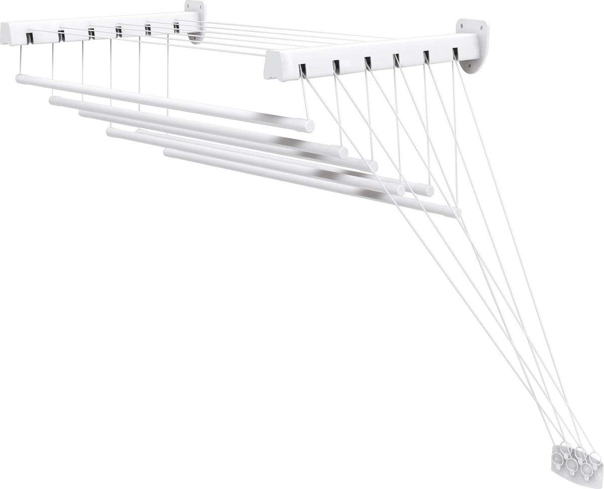 Lift 100 Wasdrogers voor muur en plafond van staal, 6 m drooglengte