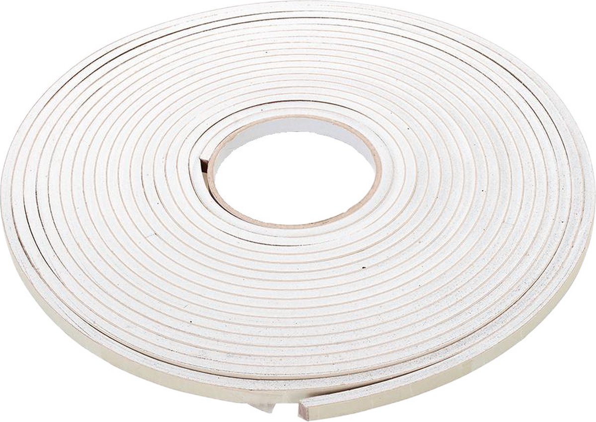 Fixman Tochtstrip - tochtwering - wit - zelfklevend - I-profiel - 10,5 meter - 3 tot 8 mm