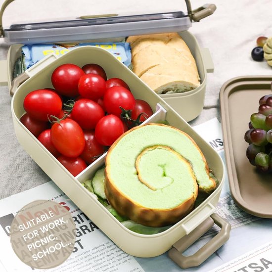 Navaris Boite Repas Compartiment Hermetique - Bento Lunch Box