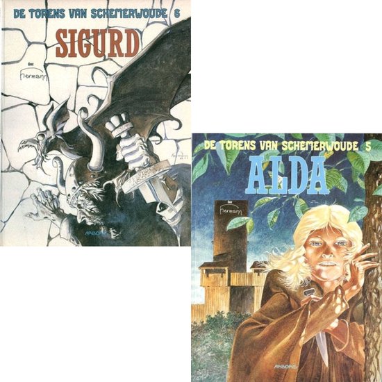 De Torens van Schemerwoude 5, Alda + De Torens van Schemerwoude 6, Sigurd {stripboek, stripboeken nederlands. stripboeken tieners, stripboeken nederlands volwassenen, strip, strips}