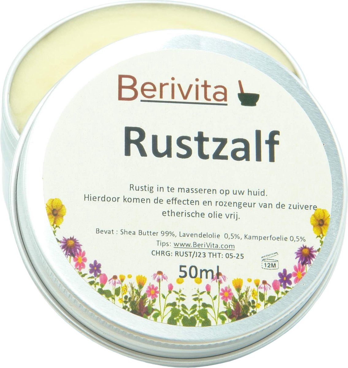 Goedkoopste Rustgevende Zalf 50ml - Shea Butter Geurzalf met ontspannende Lavendelolie en Kamperfoelie Olie