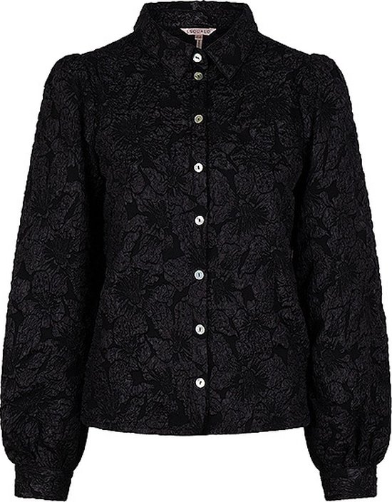 Esqualo blouse W23-15727 - Black