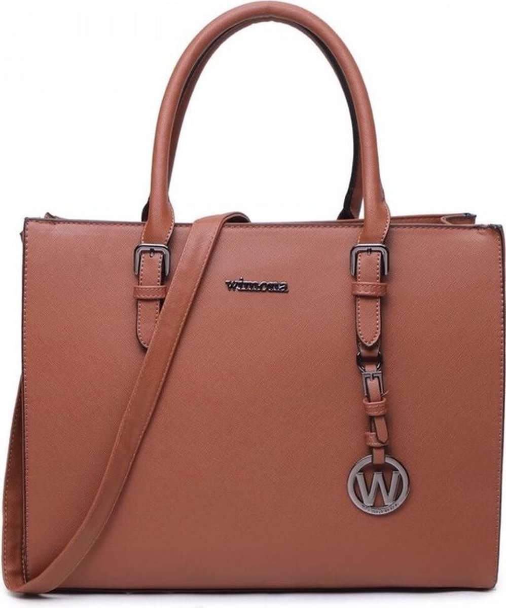 Wimona Natalia One 3016 Handtas Schoudertas Grijs bol
