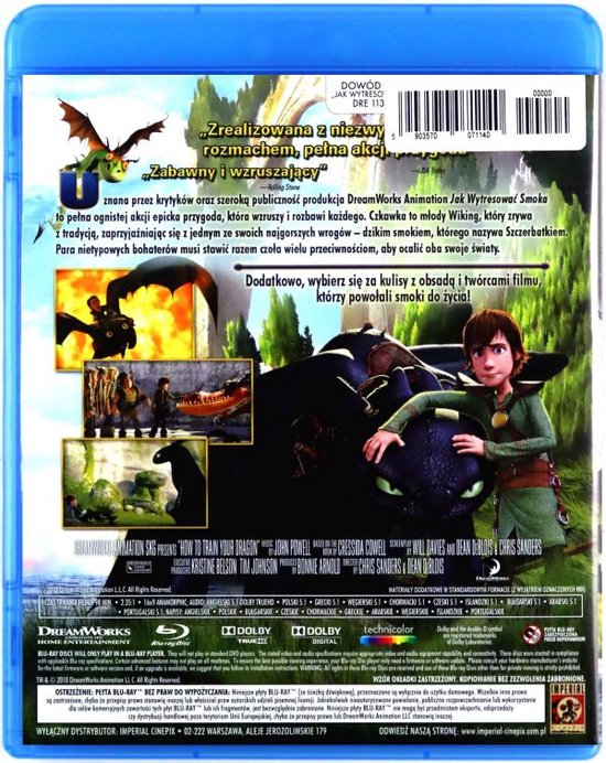 Hoe Tem Je Een Draak [BluRay] (Bluray), Gerard Butler Dvd