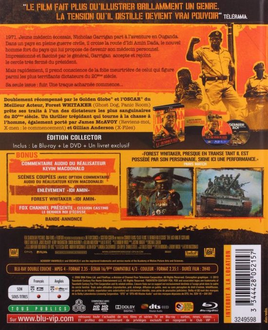 Le dernier roi d'Écosse [Blu-Ray]+[DVD]