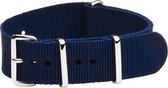 Premium Navy Blue Nato strap 18mm - Horlogeband Blauw. Bij het bestellen van 2 Nato straps, krijgt u een 3de cadeau!