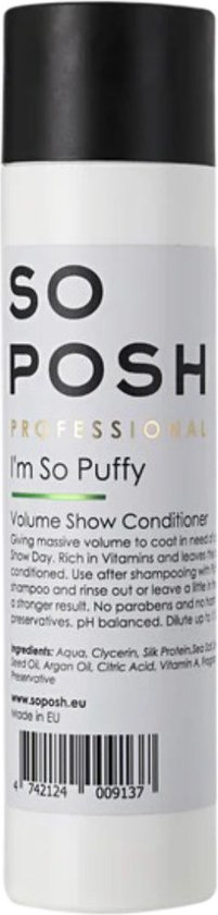 So Posh - I'm So Puffy - Honden Conditioner - Professionele Conditioner Voor Vachtvolume - Zonder Parabenen En Siliconen - 250ML