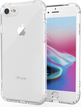 Shop4 - Geschikt voor iPhone SE (2022) / SE (2020) / 8 / 7 Hoesje - Zachte Back Case Drop Proof Transparant