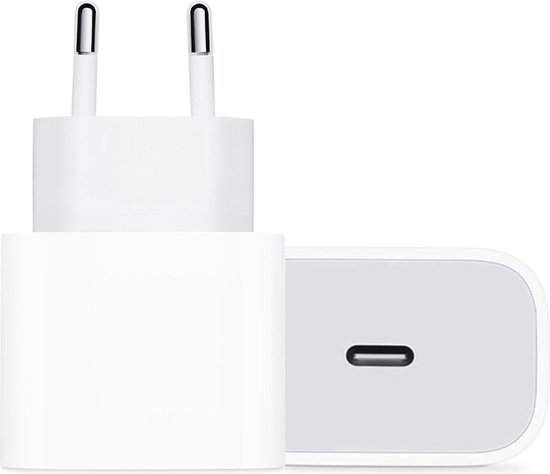 Quick Charge USB-C stekker – geschikt voor Apple iPhone 13 – iPhone lader – iPhone 13 Pro – iPhone 13 Pro Max – iPhone 12 – 20W USB-C oplader - snellader - Cadeau