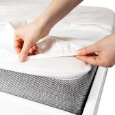 Protège-matelas imperméable avec housse tout autour 180 x 200 cm - Respirant, silencieux - Certificat Oeko-Tex - Protège-matelas silencieux de haute qualité en coton